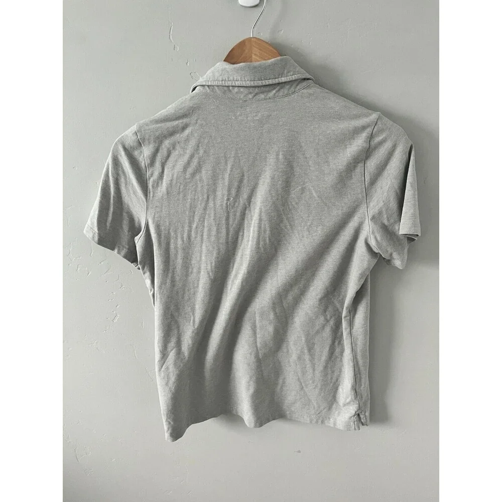 Vineyard Vines Edgartown‎ Grey Striped Polo Shirt Boys Size Small L 16 Whale
